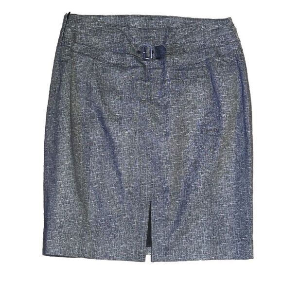 Express Women’s Size 6 21” Length Black Pencil Skirt with Buckle - Picture 8 of 9